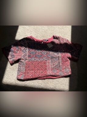 Anthropologie Floral Sequin Knit Top (NWT, Nikita Mhaisalkar)